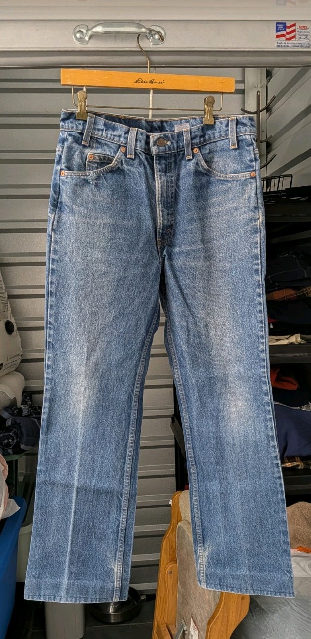 Levi’s 517 Men’s Orange Tab Jeans Bootcut 32×30 90s Vintage, USA, Cowboy Cut