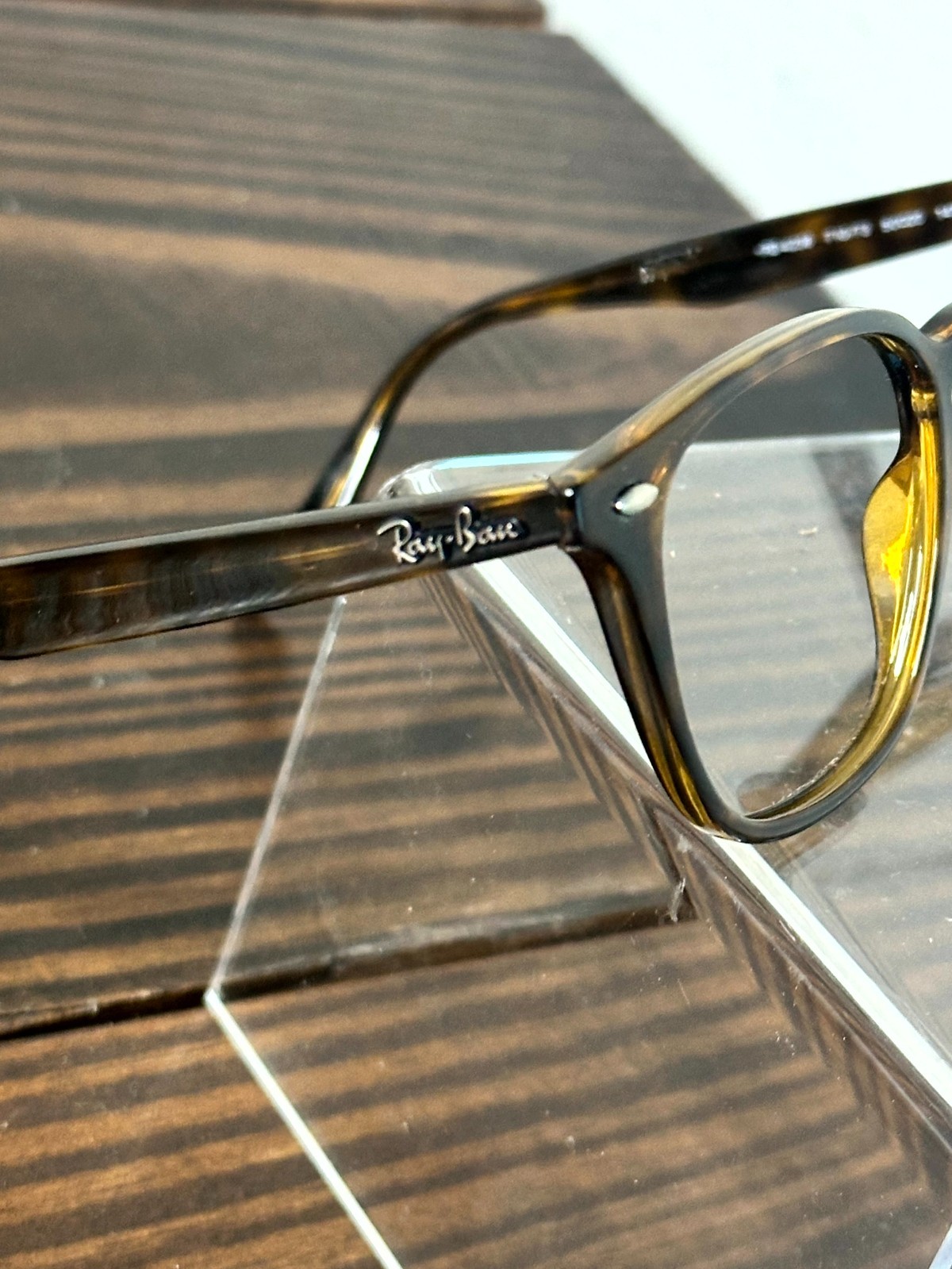 Ray-Ban RB4258 710/73 Men Polished Light Havana Sunglasses Frame Square Full Rim
