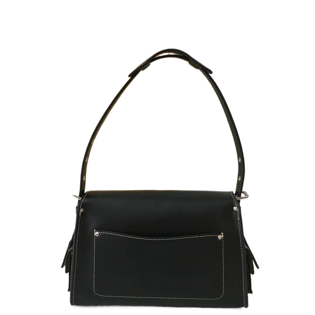Coach CT721 Cargo Soft Tabby Shoulder Bag Black Crossbody Pre-Owned