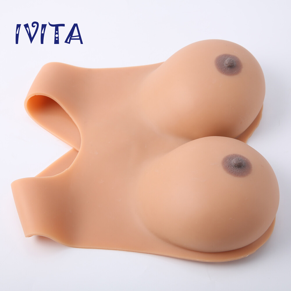 EE Cup Lifelike Soft Silicone Breast Forms Transgender Crossdresser Fake Boobs