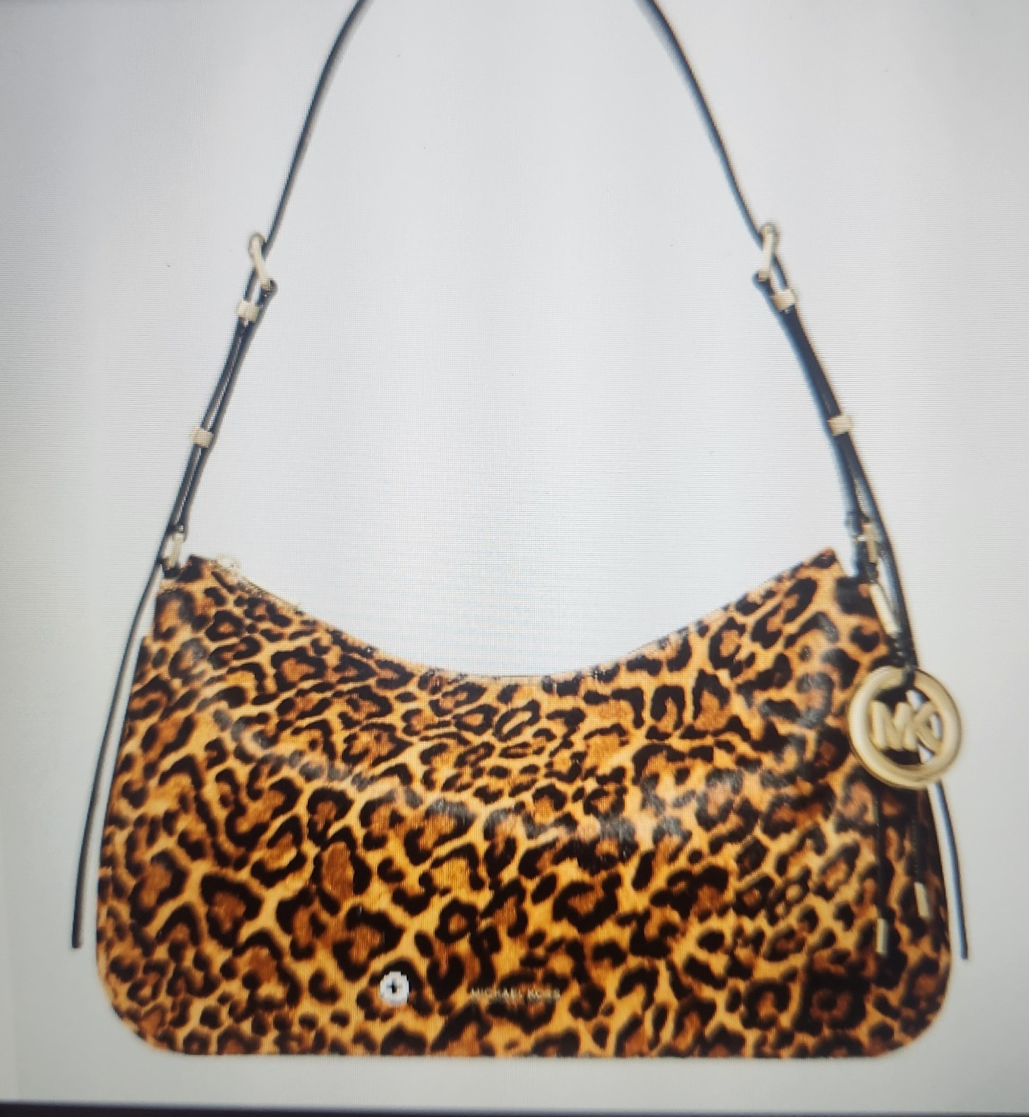 NWT Michael Kors Nolita Medium Leopard Print Calf Hair Shoulder Bag