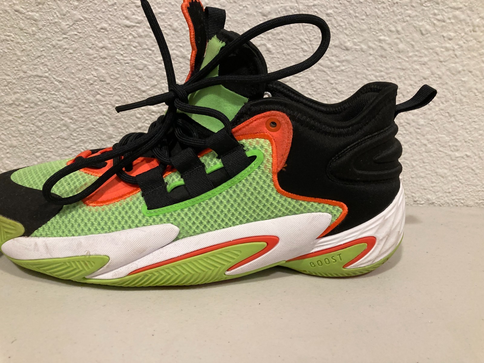 Adidas BYW Select Basketball Shoes Solar Green Impact Orange Core IG4948 Sz 10