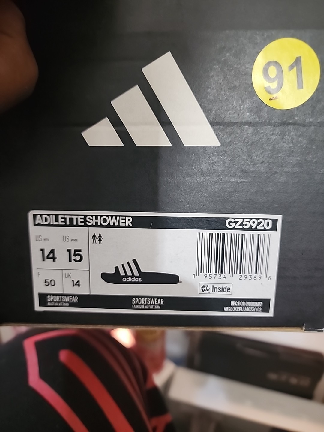 adidas Adilette Men’s Shower Slip On Slides GZ5920 Navy White