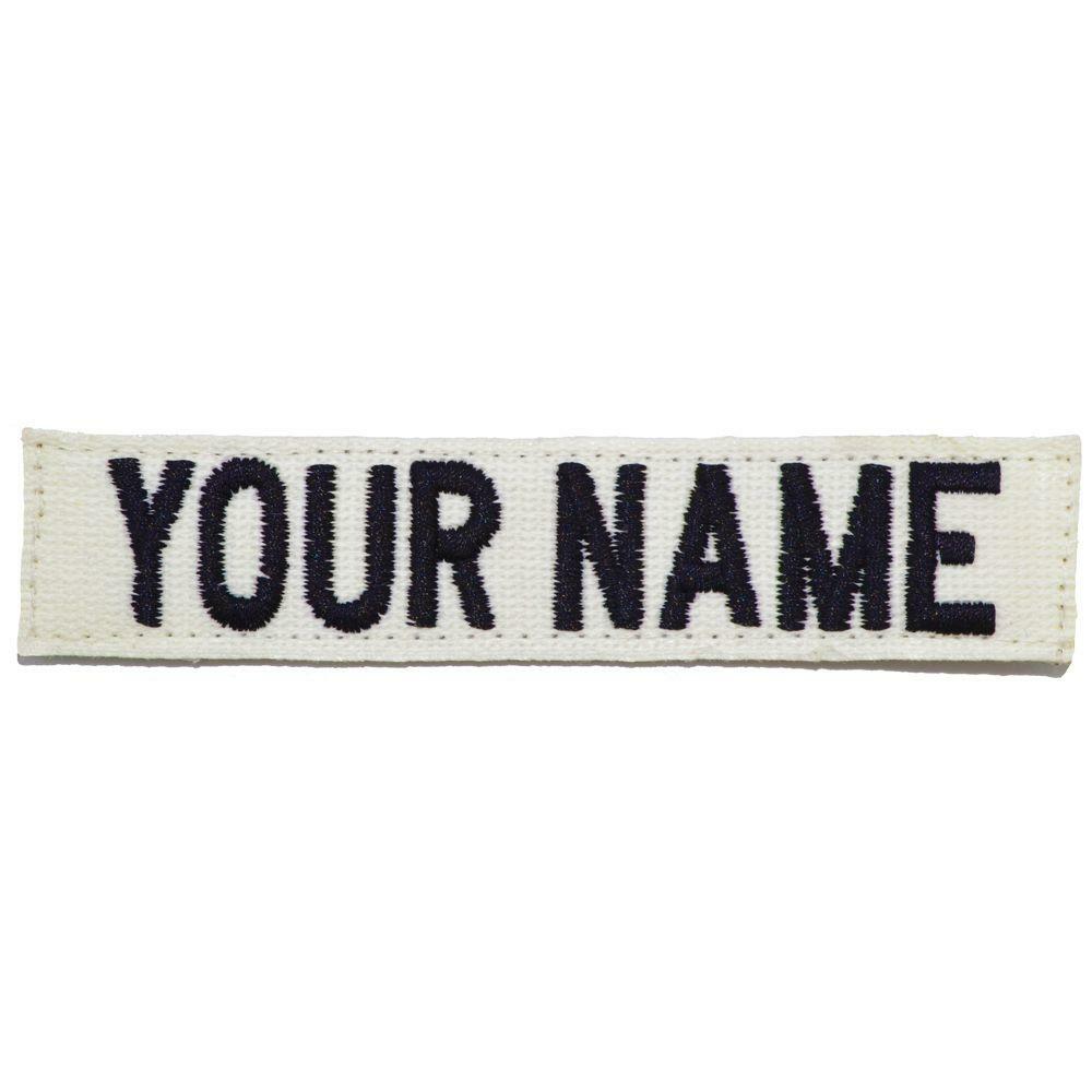 Custom Nylon/Cotton Webbing Name Tape – White