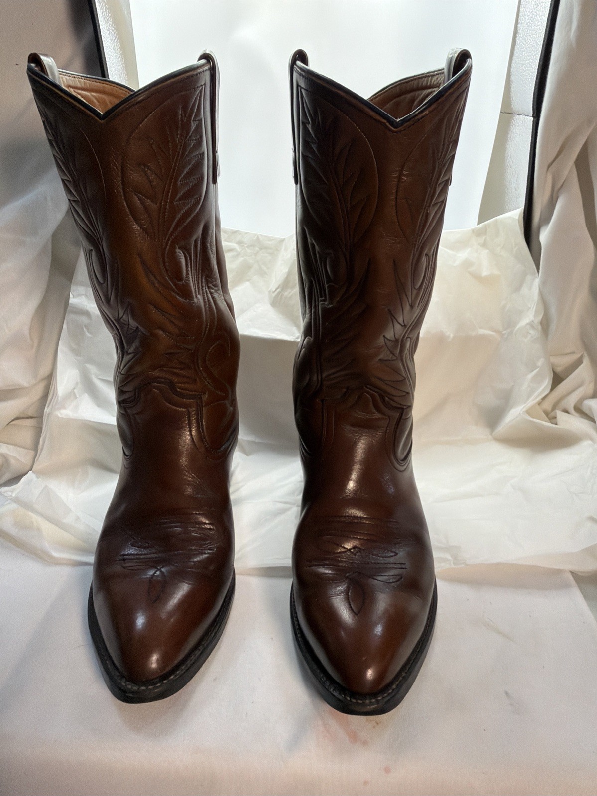 Vintage Red Wing Pecos 9801-1 Western Boots Leather Made In USA Size 8.5 D