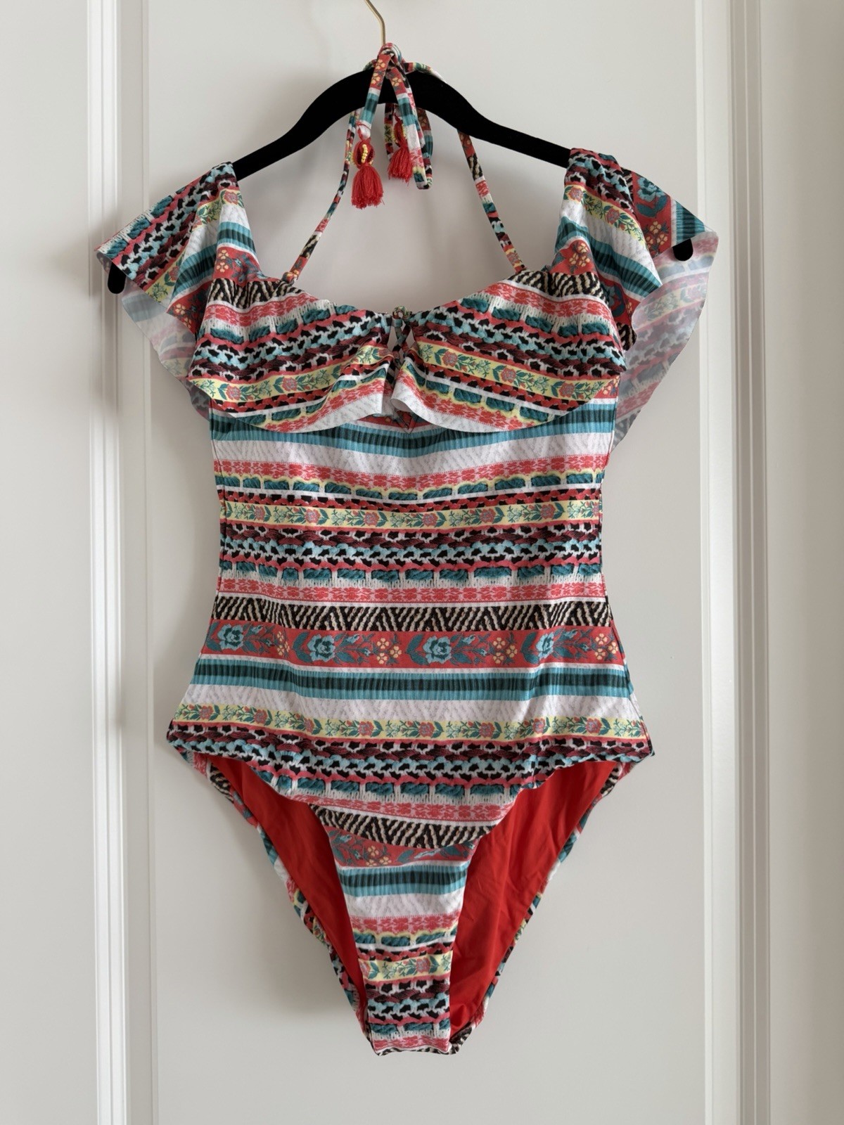 BECCA By Rebecca Virtue One-piece Swimsuit, Size S On/off Shoulder
