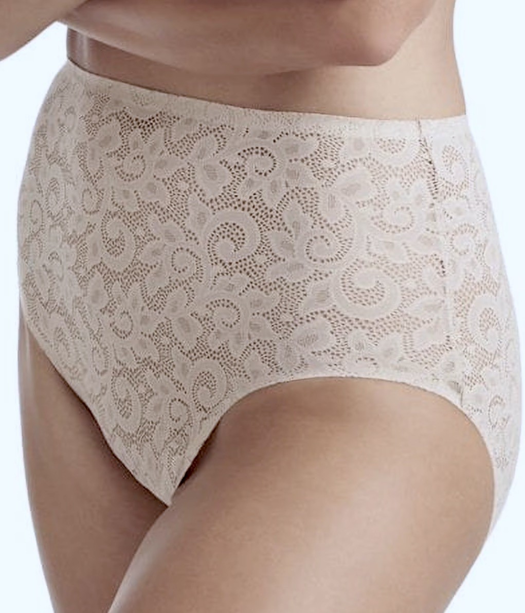 TC FINE INTIMATES Edge Allover Lace Whitecap Brief Panty Womens XL 8 2XL 9