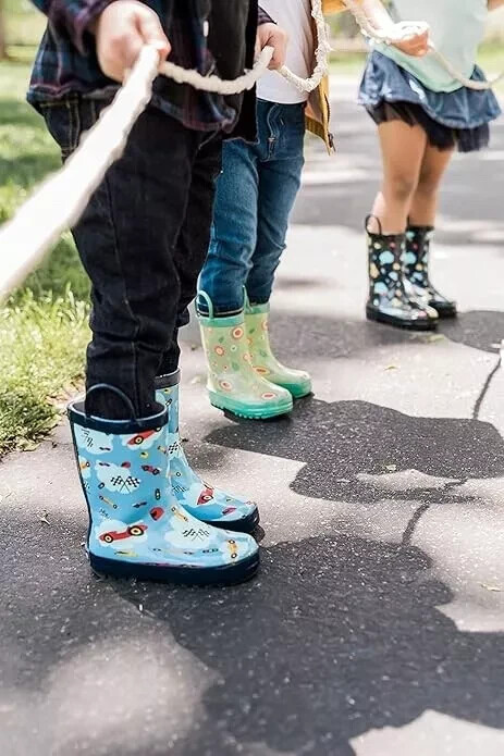 Mucky Wear Children’s Waterproof Patterned Loop Boot, Multi-Color, multi SZ