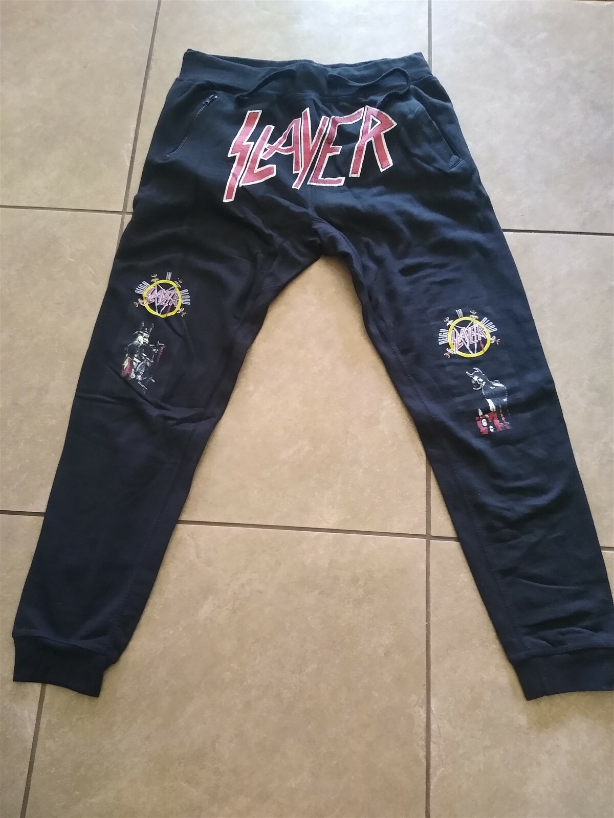 SLAYER – Reign in Blood Joggers/Zipper Pant ~Never Worn~ L XL XXL XXXL