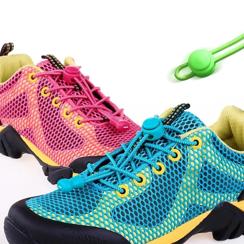 No Tie Elastic Lock Shoe Laces Rope Running Jogging Sneakers Trainer Shoelaces*