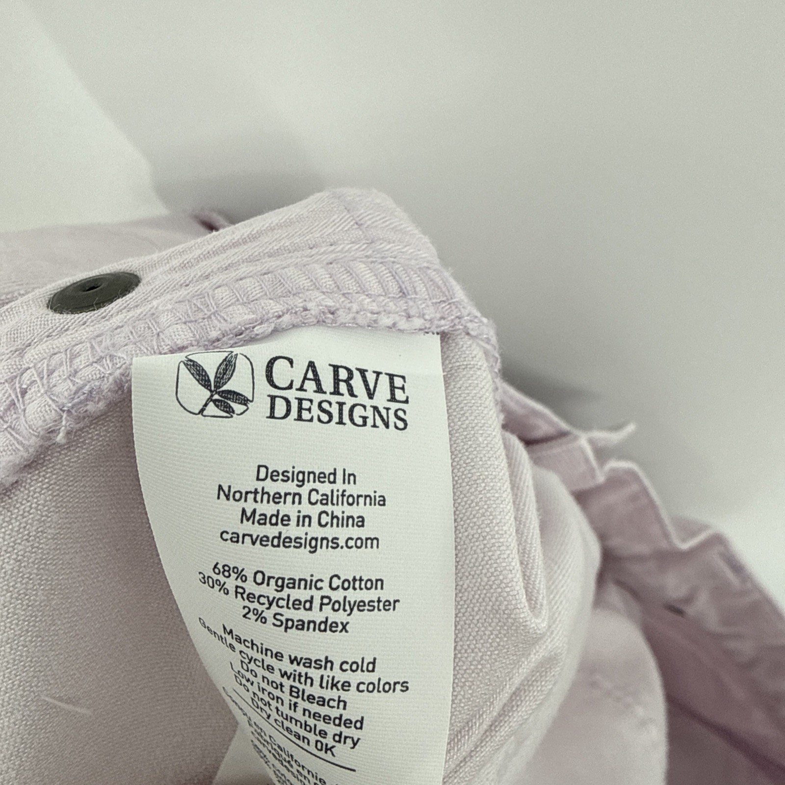 NWT Carve Designs Oahu Shorts 4” Size 4 Raw Hem Corduroy Women’s Purple Surf