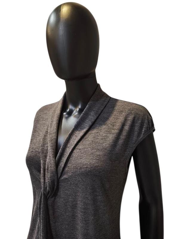 Women Brunello Cucinelli Dress Grey Silk Wool 38 /