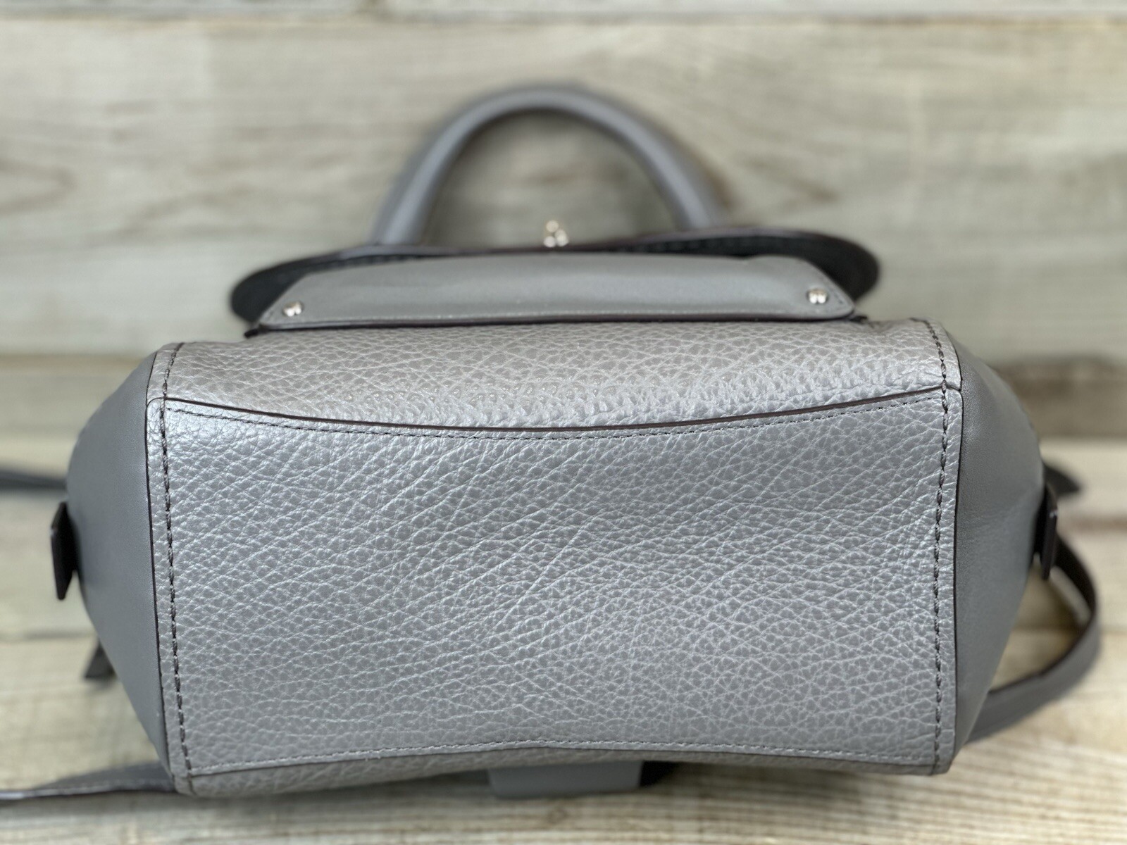 TRENDY Coach FAYE CONVERTIBLE BACKPACK 30525 Gray Leather Shoulder Bag Crossbody