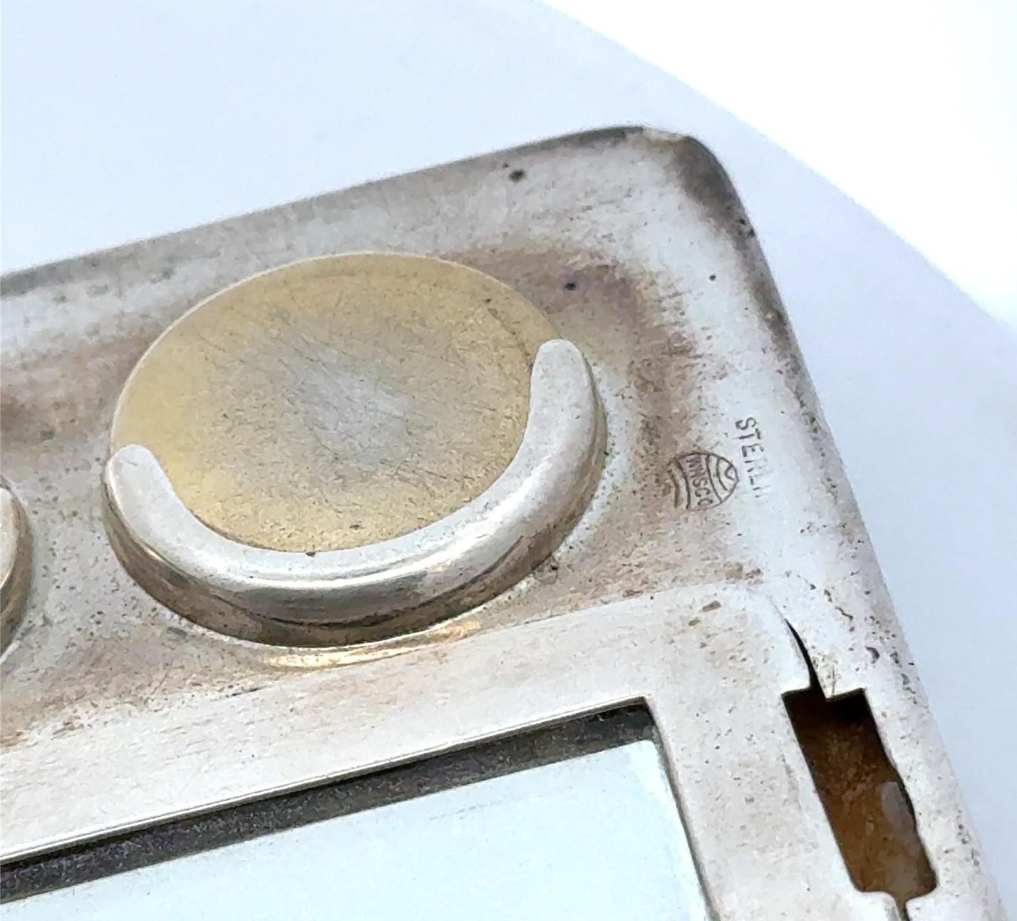 WHSCO .925 Sterling Silver Coin Compact Purse, NO MONO, 96.6g