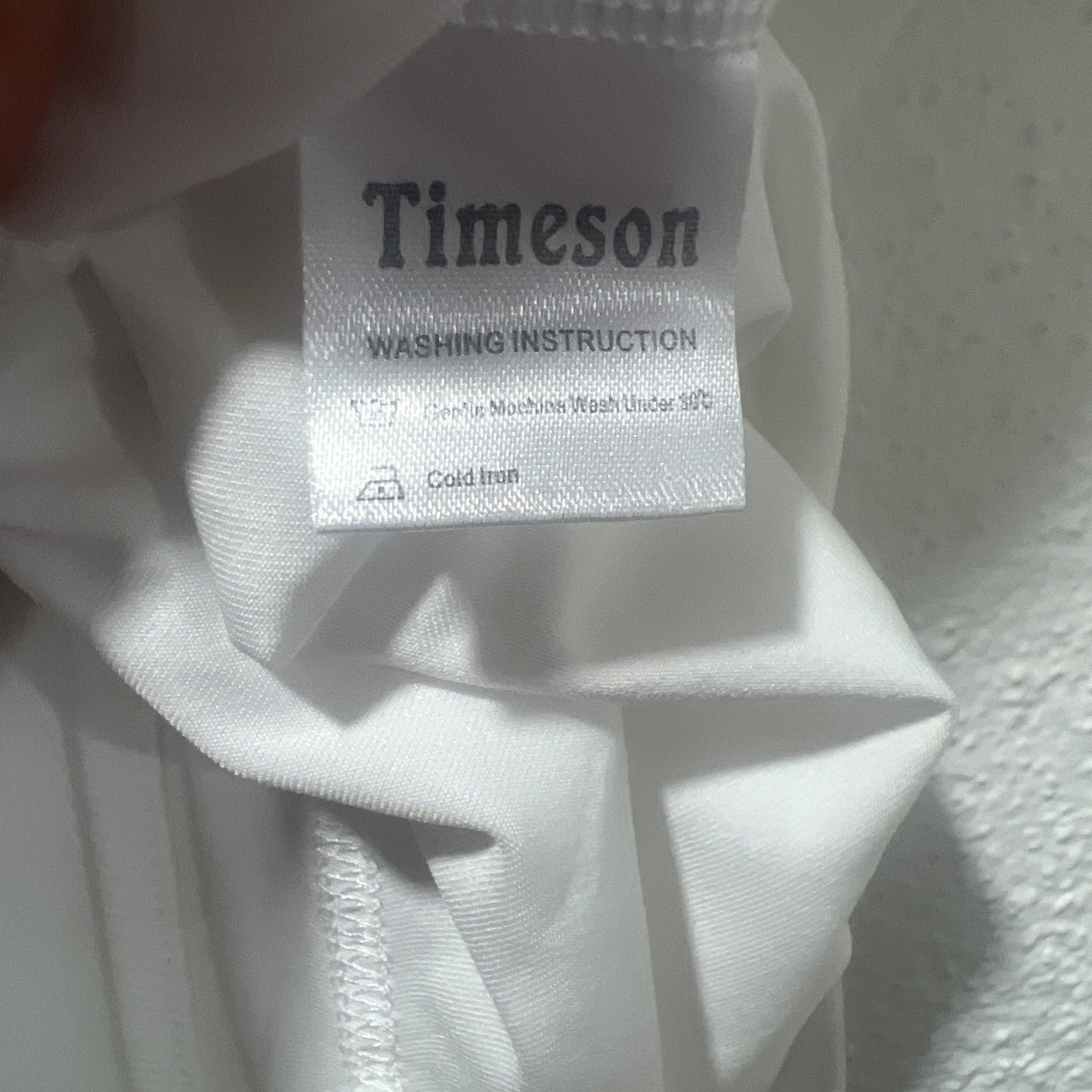 Timeson~ Sheer V Neck White Blouse~Long Sleeved With Roll Up Option~Sz XL
