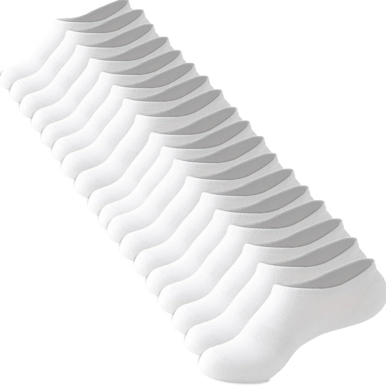 Loucey 18 Packs No Show Socks Invisible Socks Men Women Cushioned Low Cut Ankle