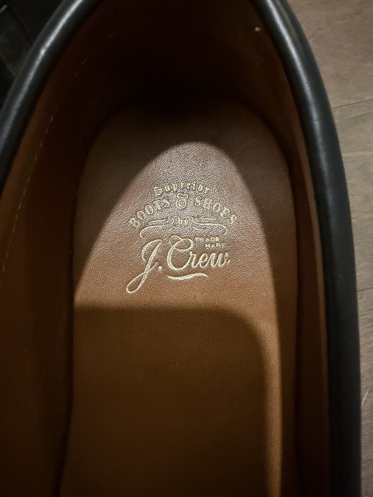 J. Crew Men’s 10.5 Black Penny Loafer Shoes