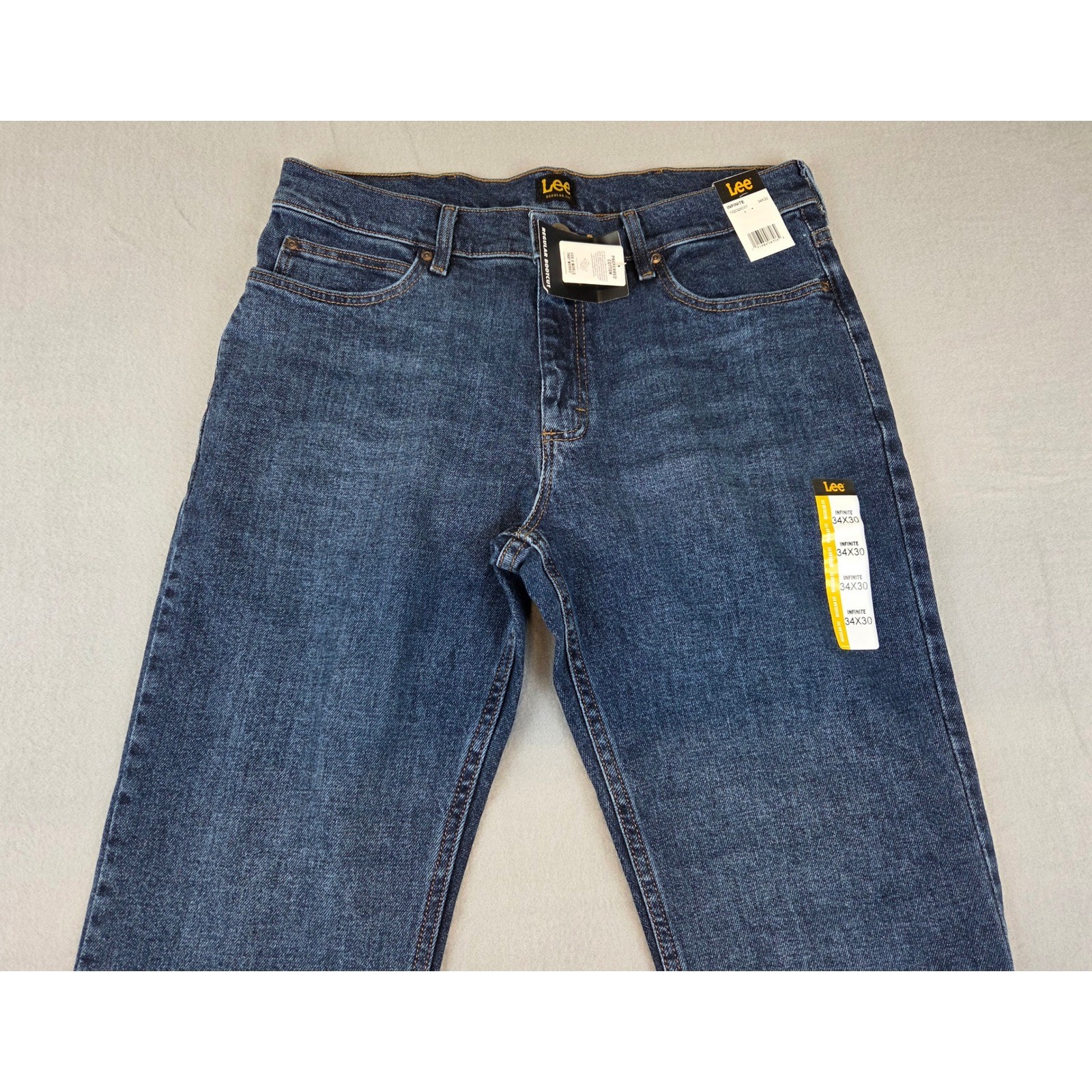 NWT Lee Mens 34×30 Regular Fit Bootcut Jeans Infinite Dark Wash NWT Cotton Blend