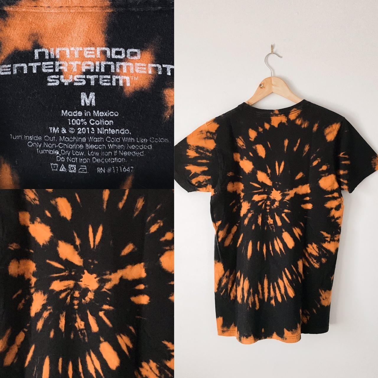 Hand-Dyed Nintendo Retro Tie-Dye Medium T-Shirt One of a Kind Old School