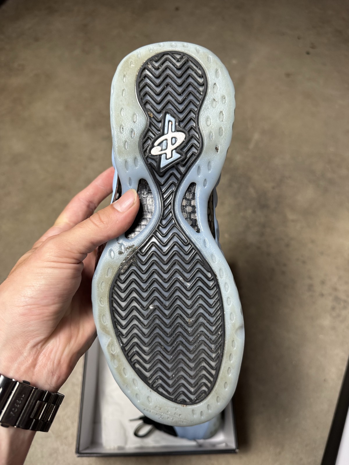 Size 8M/9.5W – Nike Air Foamposite One Psychic Blue HJ6014-400 Pre-Owned