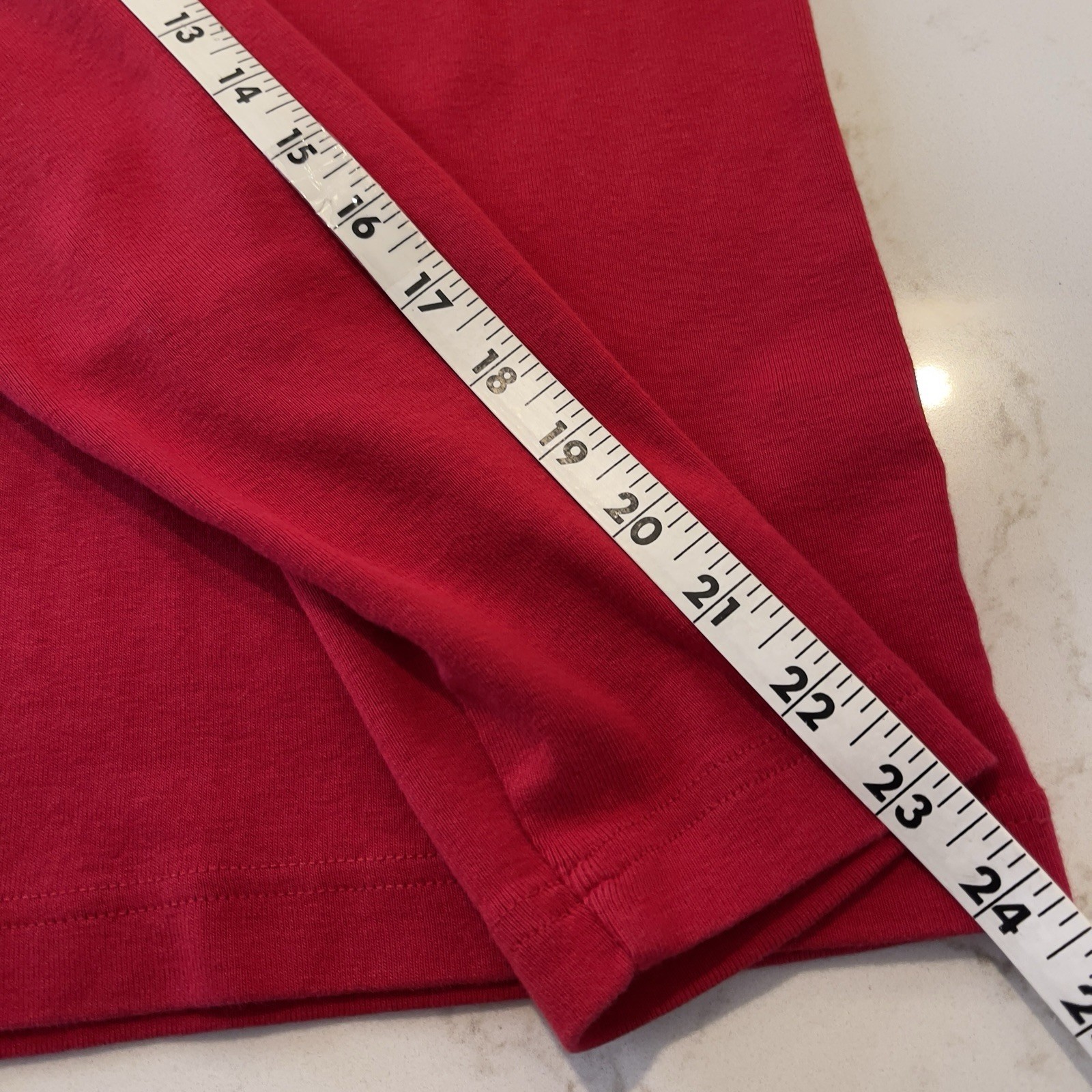 Kim Rogers Large Mock Turtleneck Knit Top Long Sleeve Red Classic Holiday