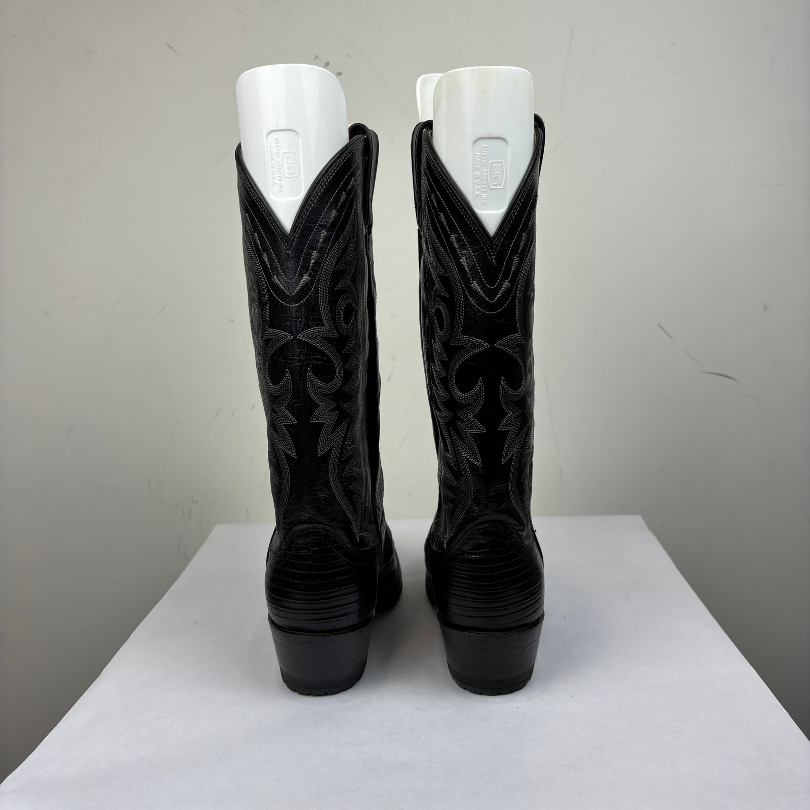 Dan Post Exotic Teju Lizard Western Cowboy Boots Black Men’s 7 EW