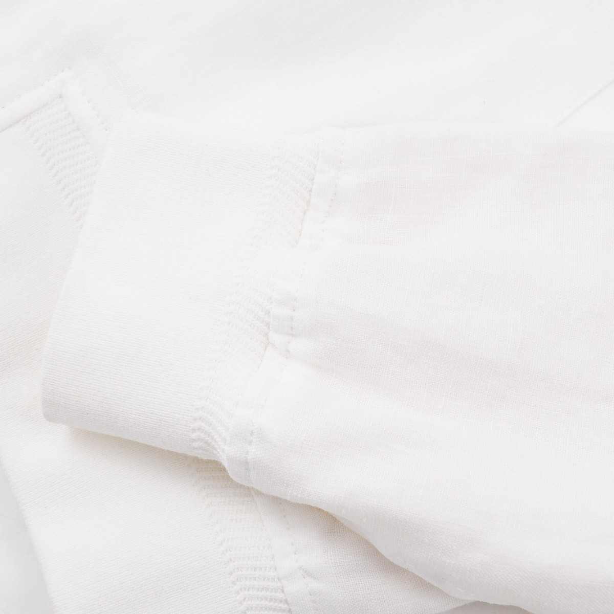 Brett Johnson White Linen Bomber Jacket with Knit Details XXL (Eu 56) NWT