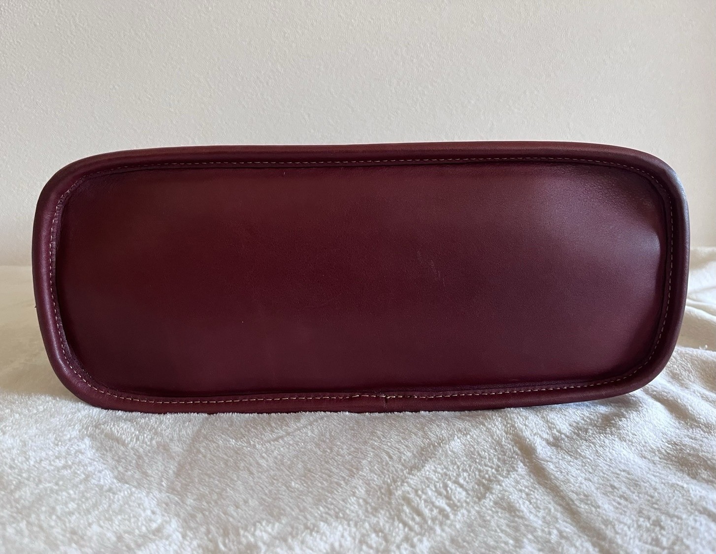 Coach Vintage Bleecker Satchel 9303 Rare Burgundy Leather Tote Bag Made in USA