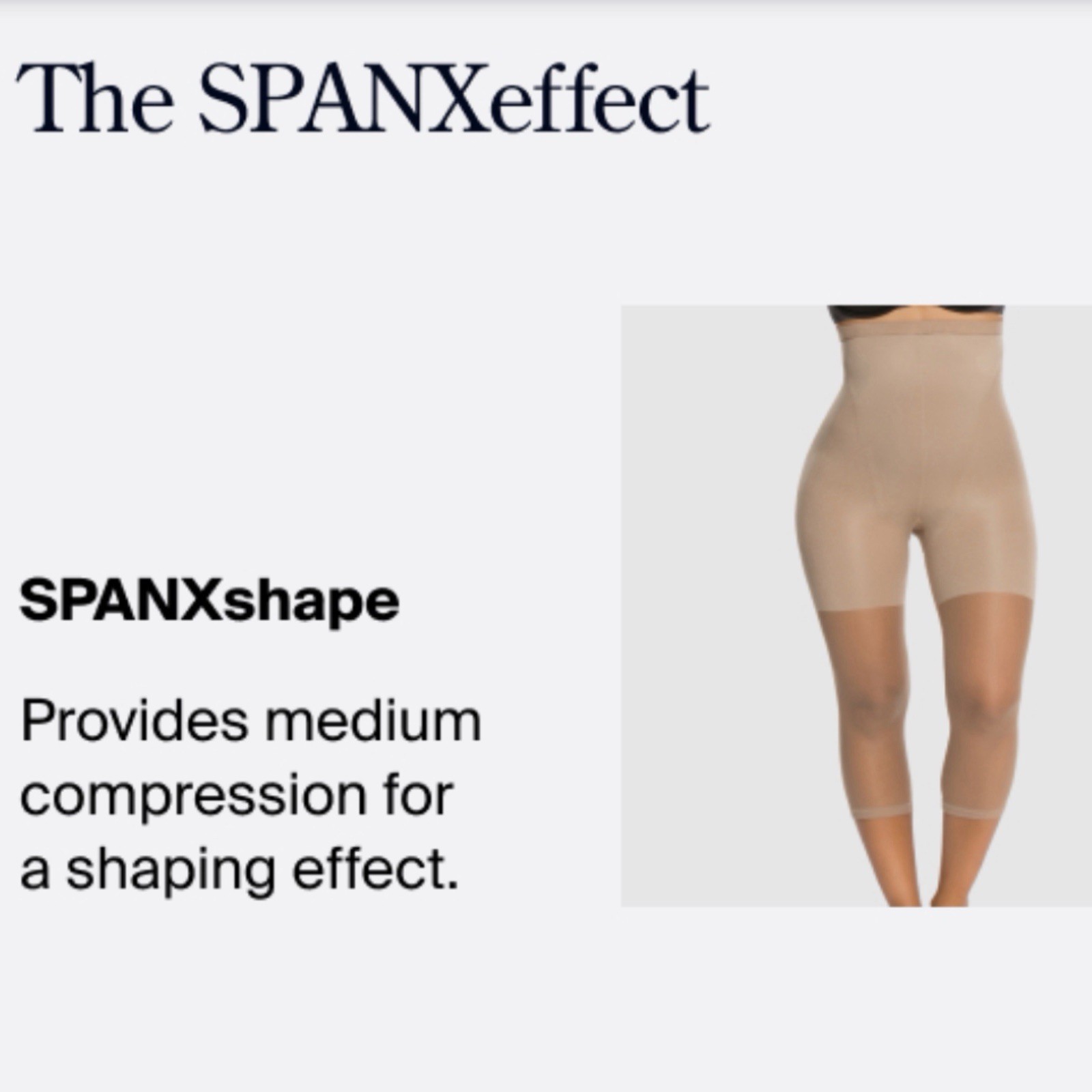 SPANX High Waisted Footless Pantyhose #912 Nude Size D Body Shaper New Open Box