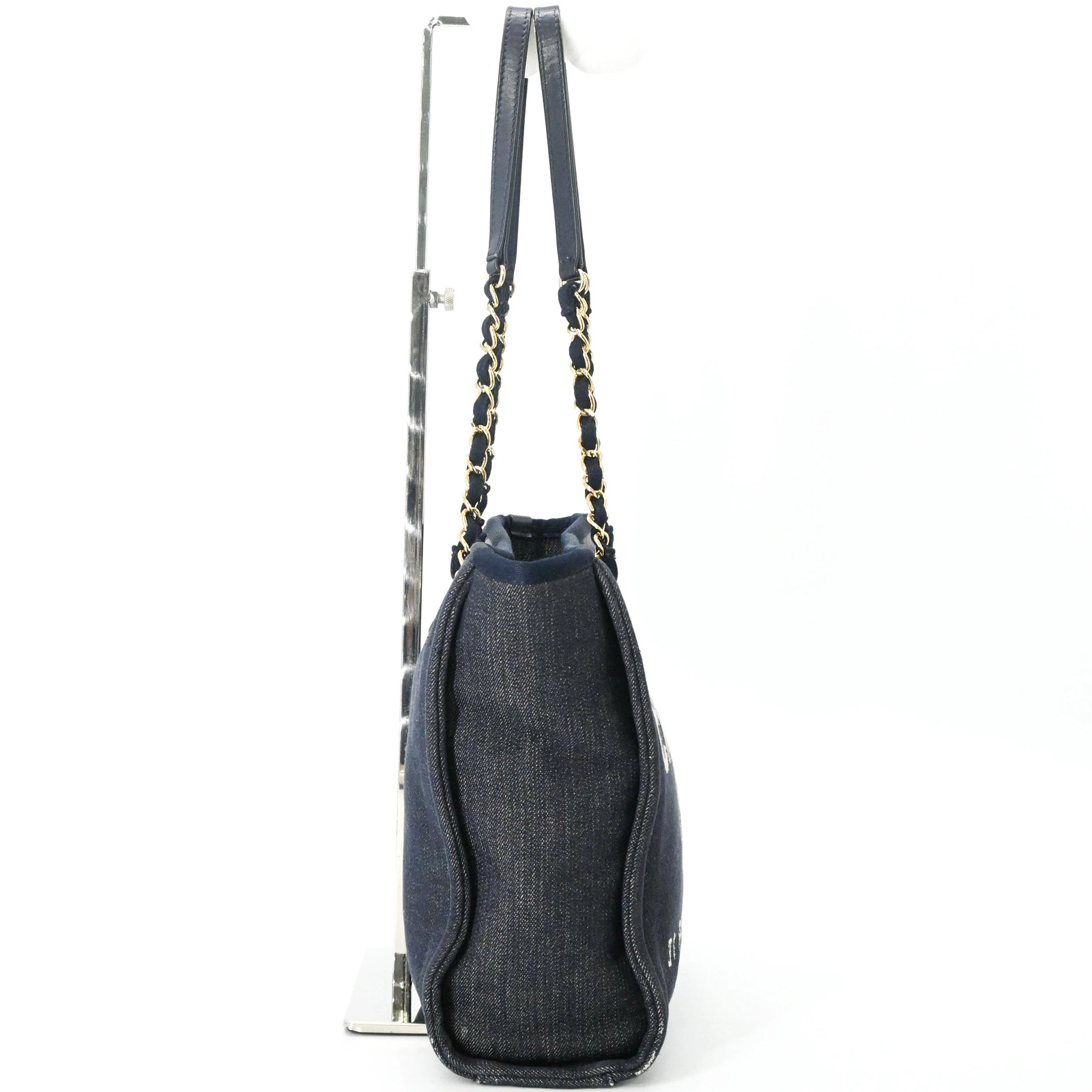 Chanel Deauville PM Tote Bag Chain Navy e Seal r0_0602