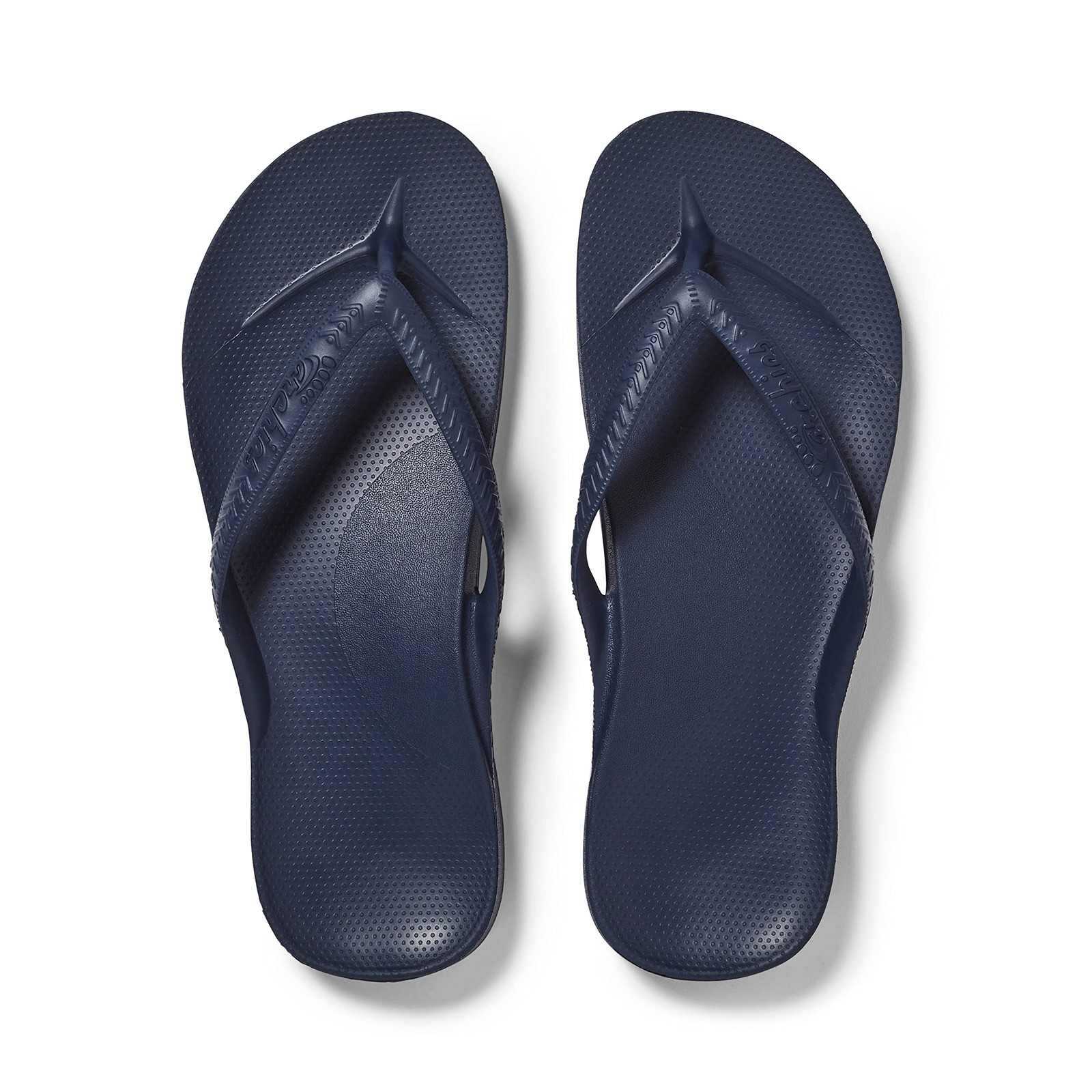 Archies Arch Support Flip Flops, Navy, Men & Women, US M7/W8