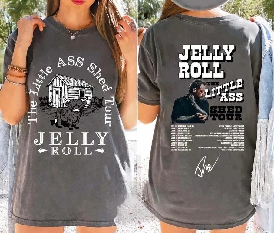 Jelly Roll the Little Ass Shed Tour 2026 North America Concert T-shirt, Gif