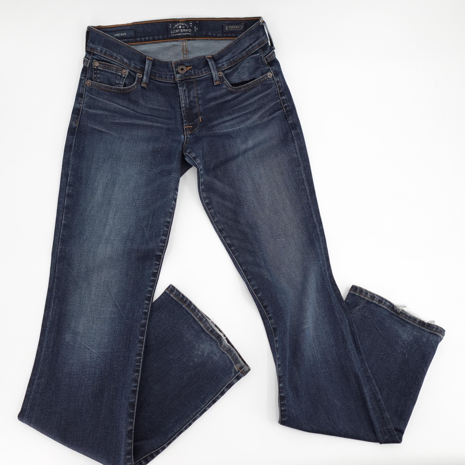 Lucky Brand Jeans Womens 2 26R Blue Sweet Boot Low Rise Stretch Bootcut Denim