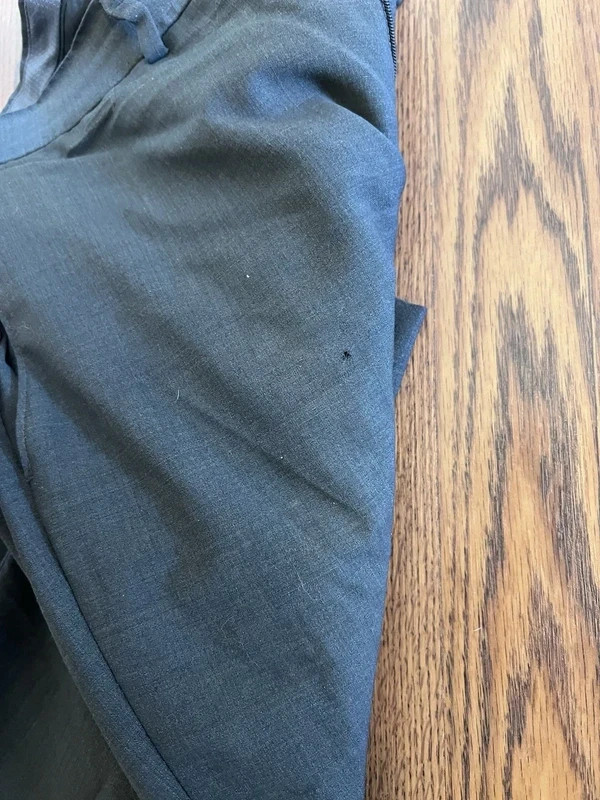 bar III Slim Fit Gray Wool Blend Suit 44R Jacket 34×30 Pants Men’s 2 Piece Set