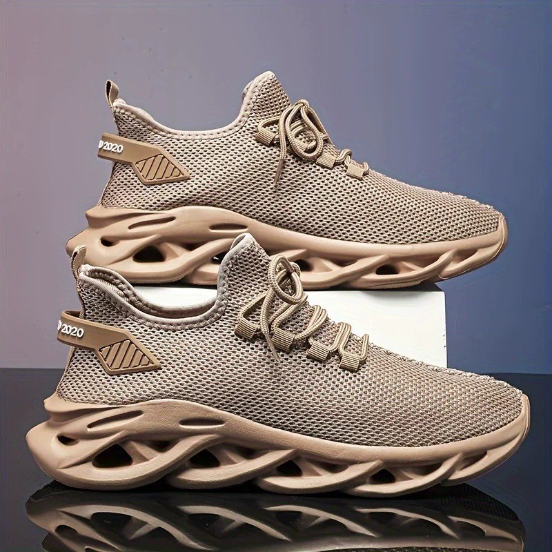 Men’s Breathable Running Shoes Lightweight Walking Sneakers Casual Gym Athletic