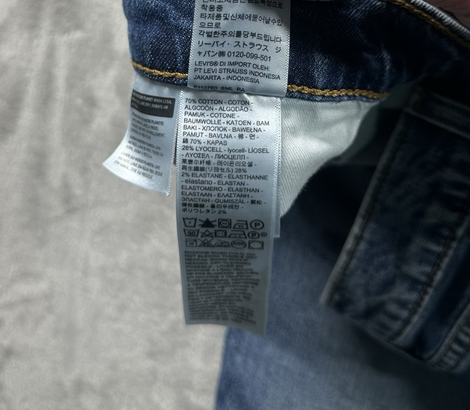 Levi’s 541 Athletic Taper Denim Jeans Men’s Sz 42×30 Blue Stretch Lyocell