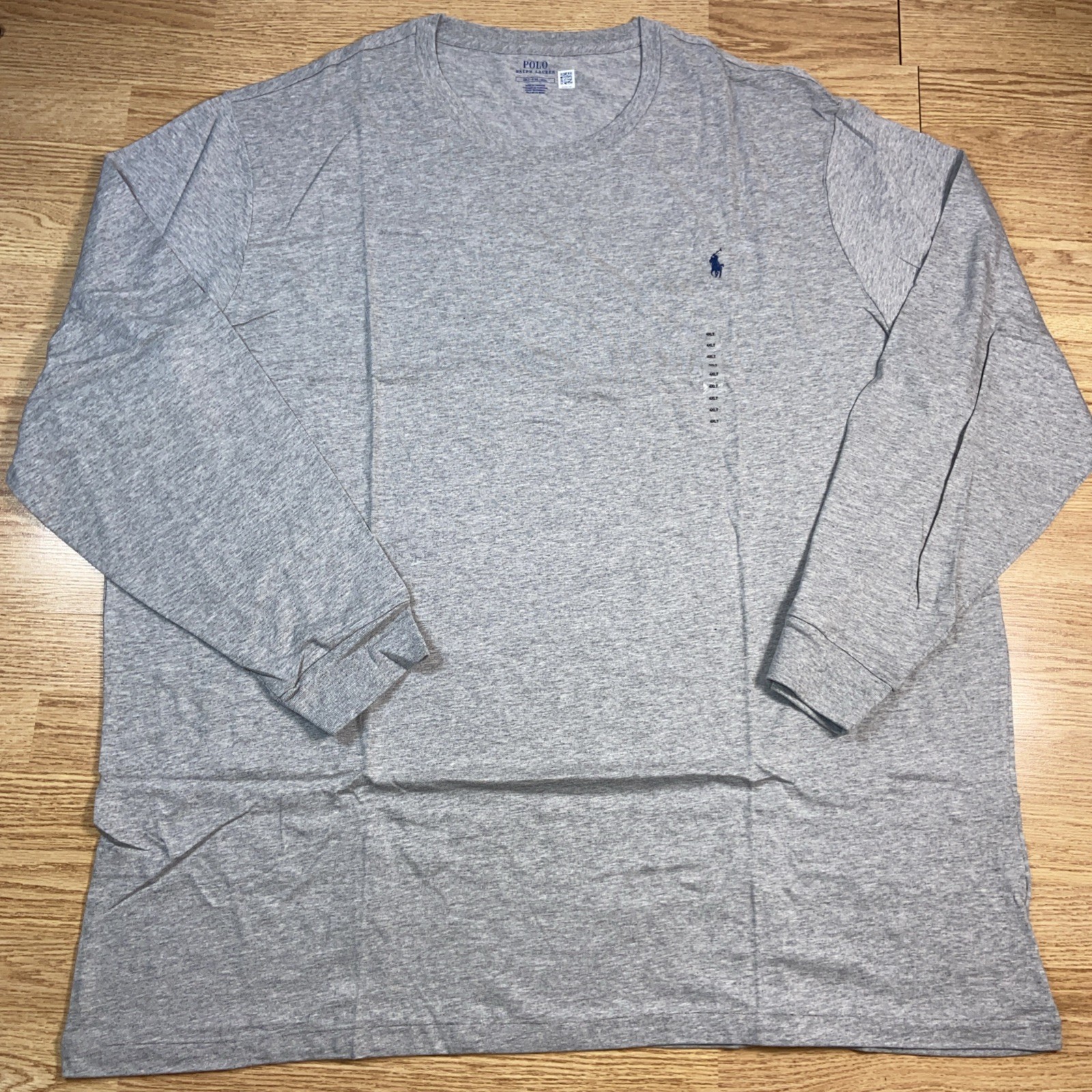 Polo Ralph Lauren Men’s Size 4XLT Grey Long Sleeve Shirt Pony Logo Classic Fit