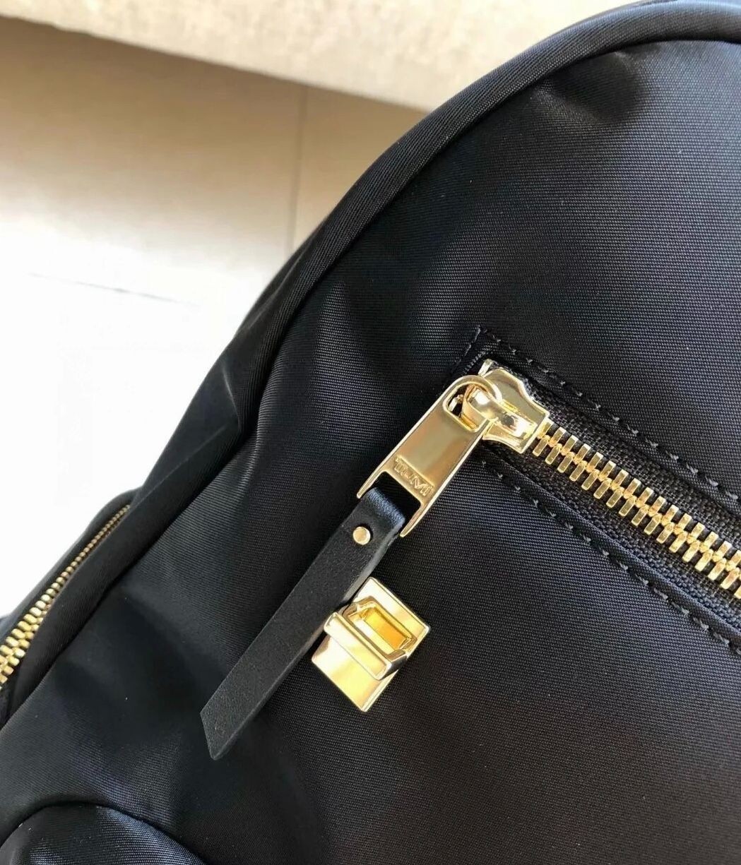 TUMI Voyageur Backpack Carson Black Nylon & Leather Ladies’ Bag New outlet