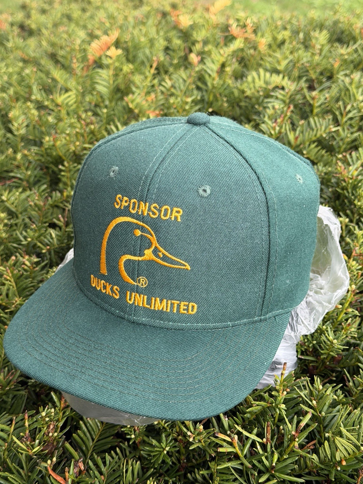 Vintage Ducks Unlimited Youngan Sri Lanka WOOL SnapBack Hat Cap Nature 90s NWOT