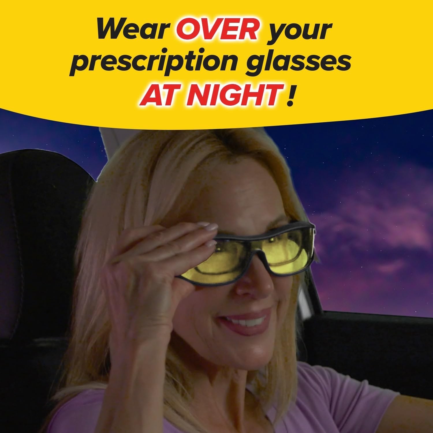 BattleVision Night Vision Wrap Around Glasses, As Seen on TV, Green Anti-Glare