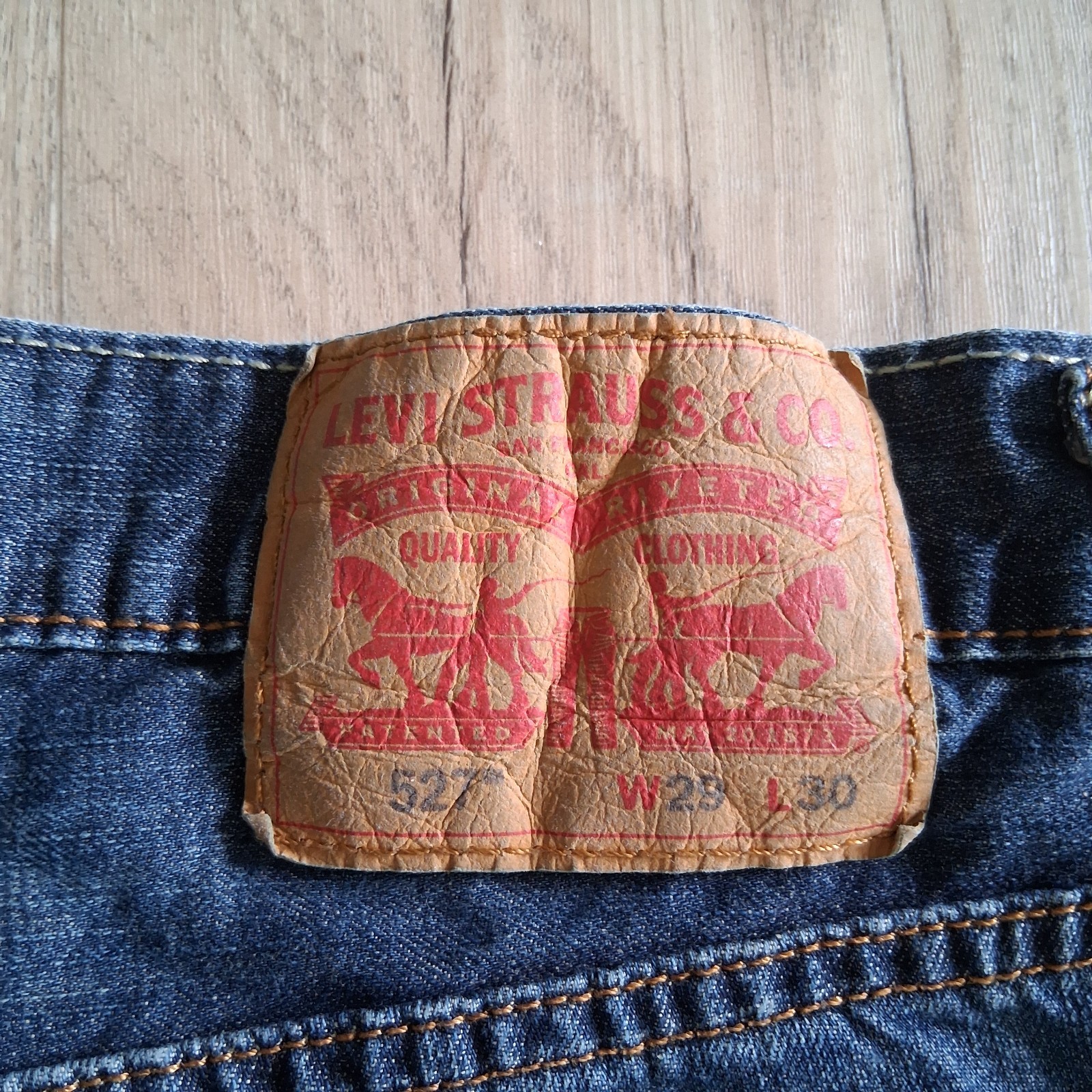 Levis 527 Jeans Men’s 29×30 Blue Medium Wash Bootcut Denim Western Cowboy