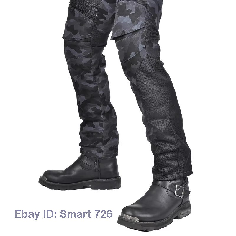 Men Motorcycle Riding Pants Summer Mesh Biker Motocross Jeans Racing Casual Camo