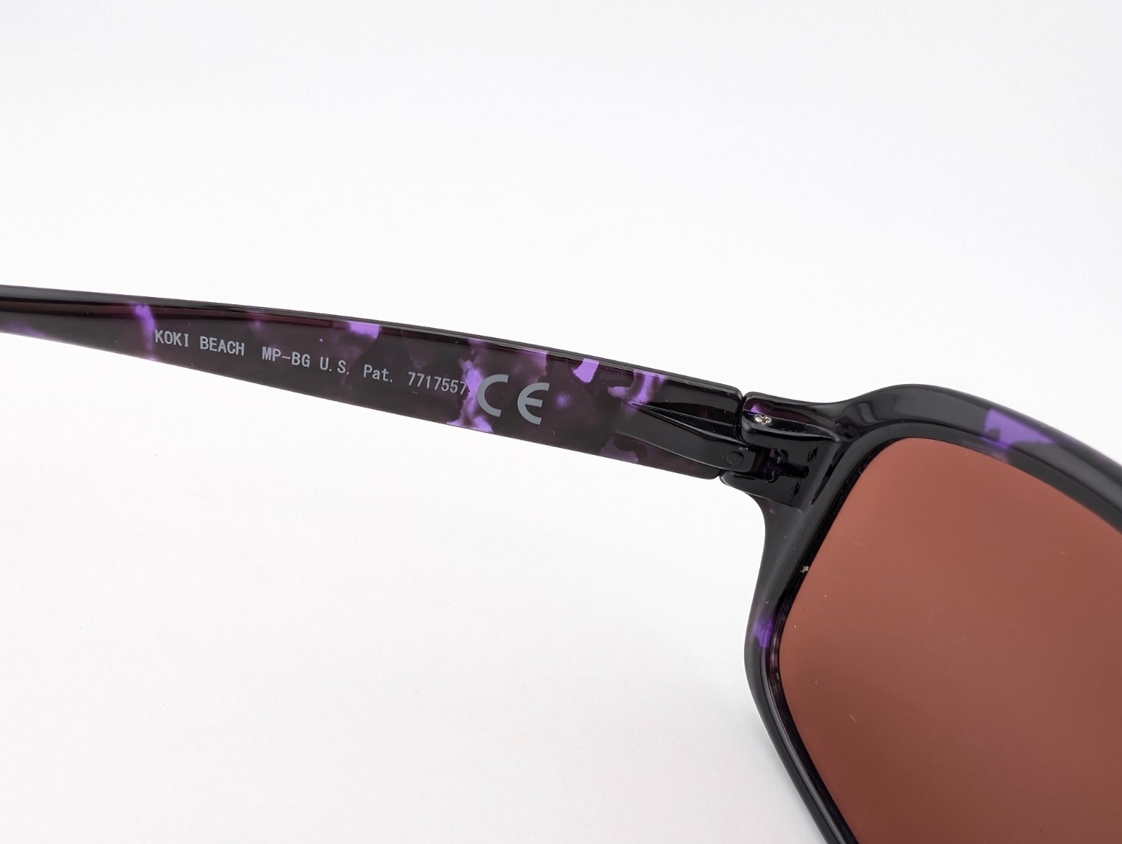 Maui Jim Sunglasses, Koki Beach MJ433-28T Purple Tort, 56-16-130, Plastic, Japan