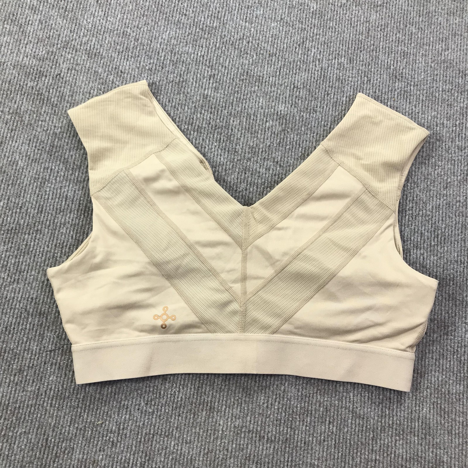 Tommie Copper Sports Bra Womens XL Zip Front Shoulder Support Copper Znergy