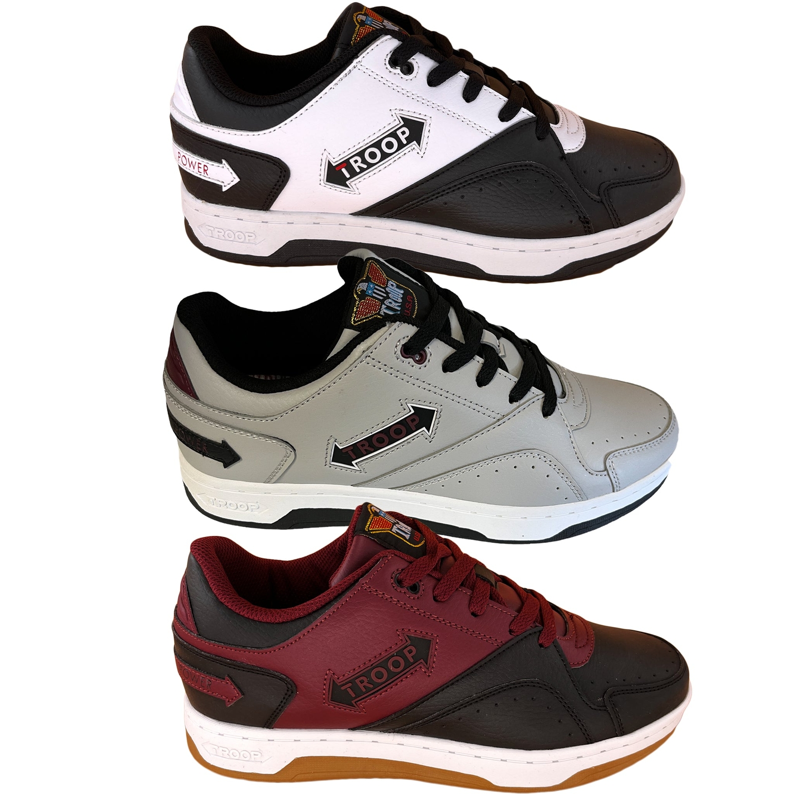 Troop Men’s Powerslam Low Top Retro Fashion Casual Shoes