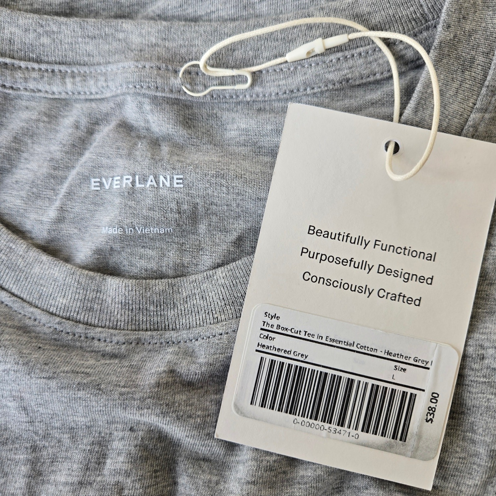 Everlane The Box Cut Tee Size L NWT