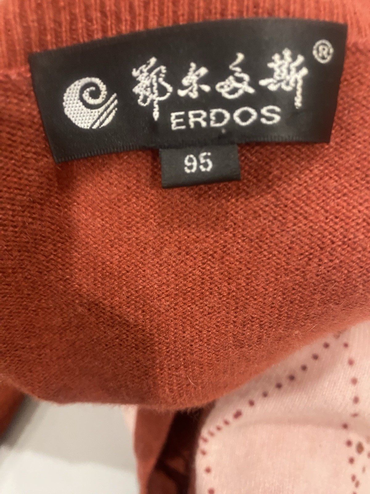 Erdos 100% Cashmere Cardigan M 95 Crystal Buttons Up Quiet Luxury Diamontes Pink