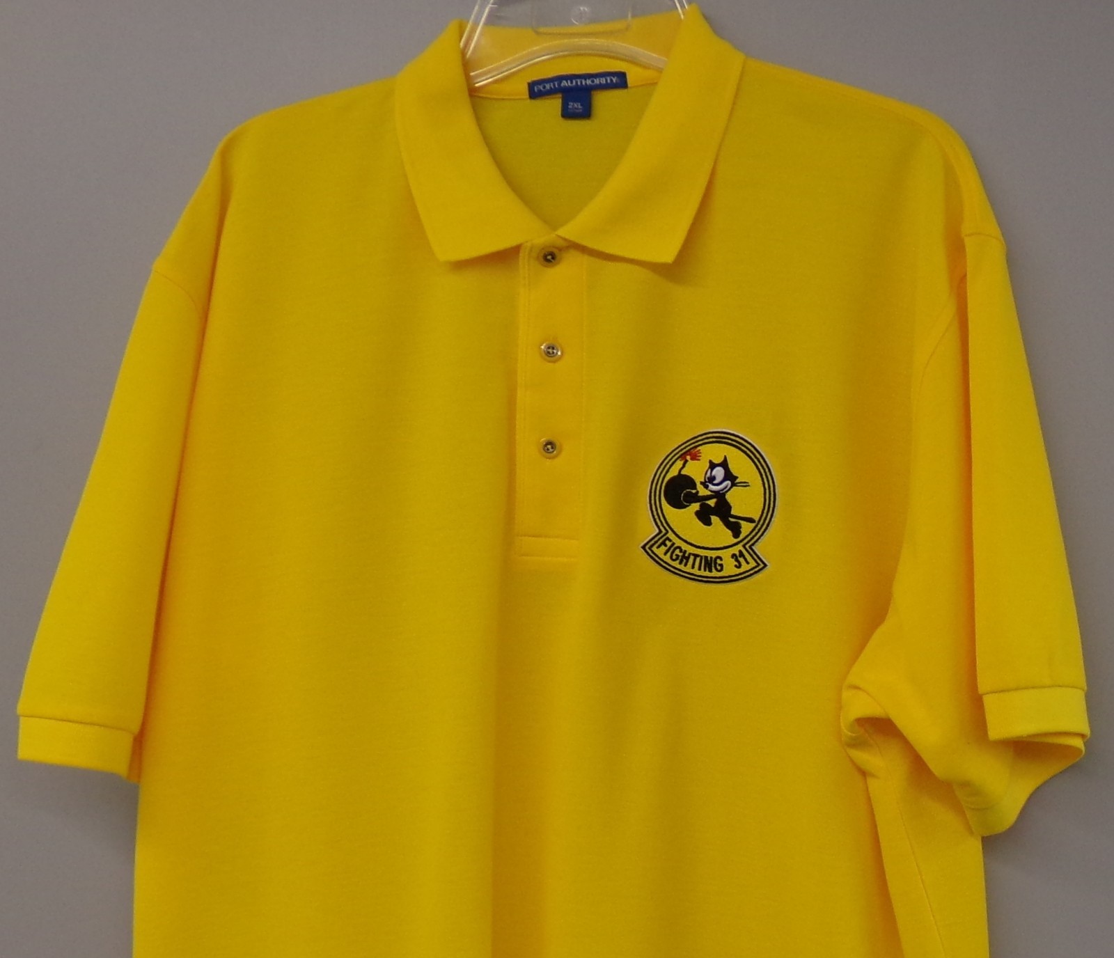 VF/VFA-31 Tomcatters Felix The Cat Navy Squadron Mens Polo XS-6XL, LT-4XLT New