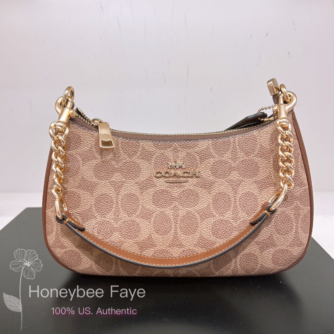 NWT Coach Teri Shoulder Bag In Signature Canvas CV933