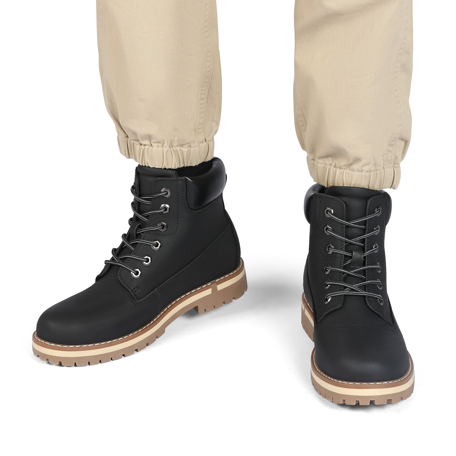 Men’s Classic Winter Fall Boots Lace-Up Outdoor Work Boots US Size 6.5-15